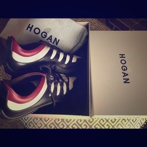 HOGAN Ninja - Ice/Brown/Red Shoes. US size 6.5.